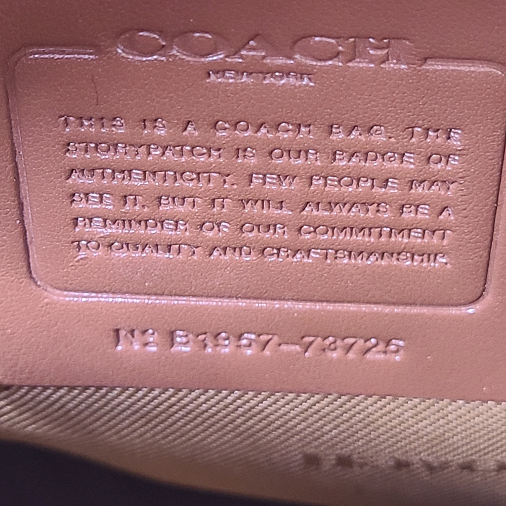 Coach Cassie Colorblock Tan Snakeskin Top  Handle Crossbody Bag - Picture 16 of 16